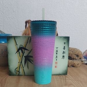 Starbucks 3 Colored Very Rare Tumbler